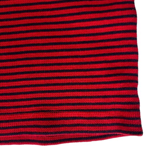 Tommy Hilfiger Cotton Knit Sweater Men's XL Red Navy Blue Stripe Y2K 90s Classic - Picture 10 of 16